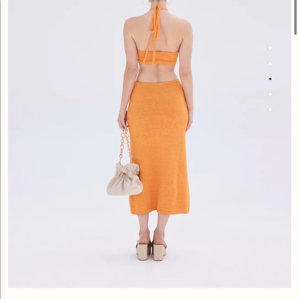 Cult gaia orange dress